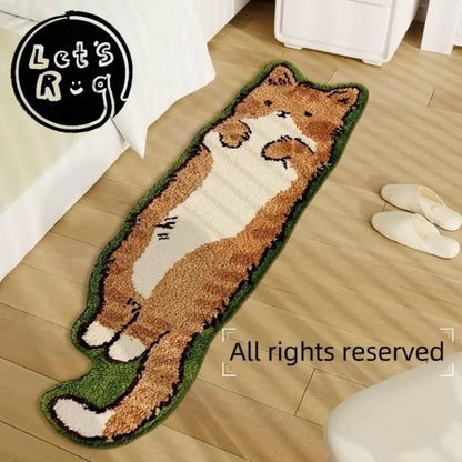 Cute Cat Heart Anti-Slip Bedside Mat