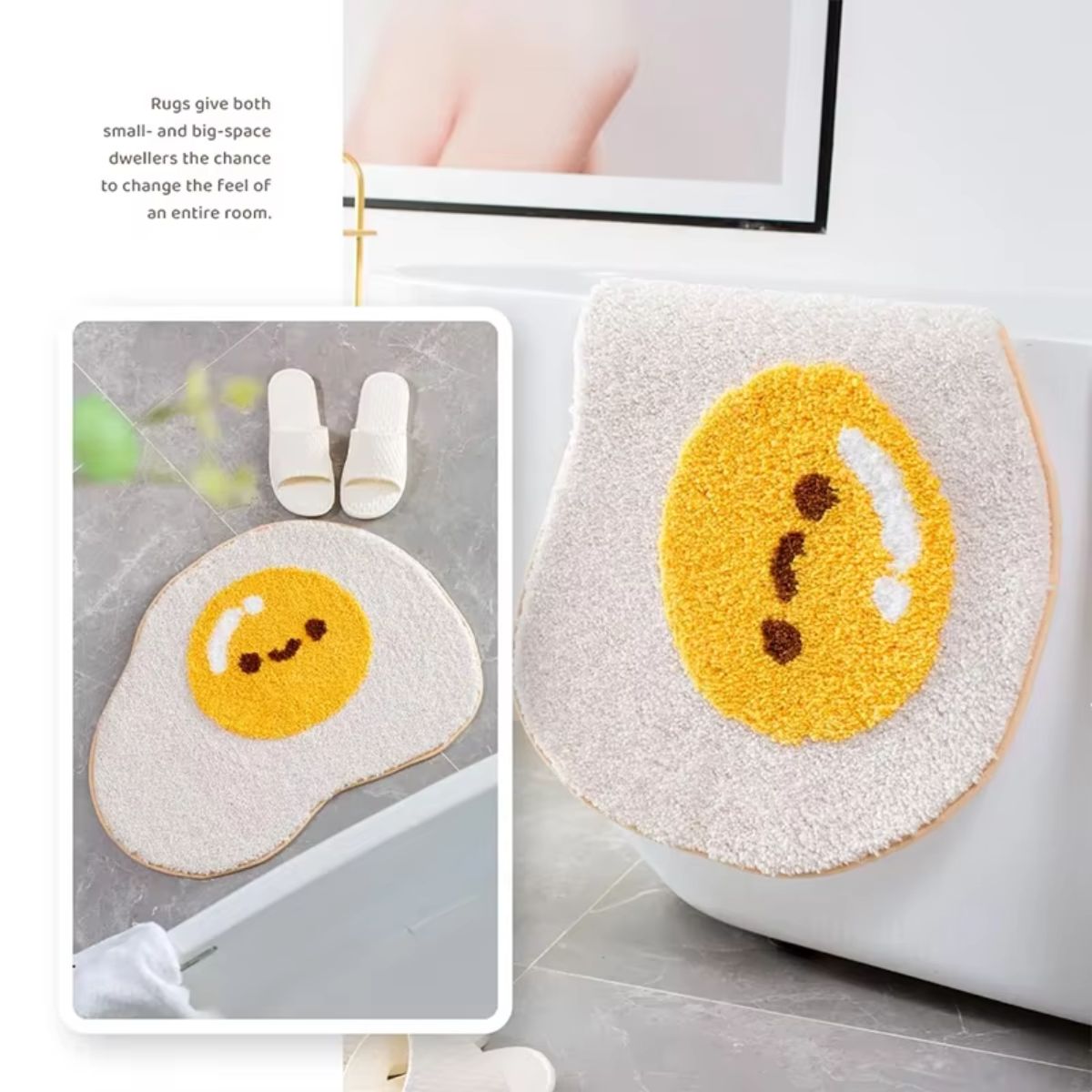 Ultra-Soft Anti-Slip Egg Bathroom Floor Mat
